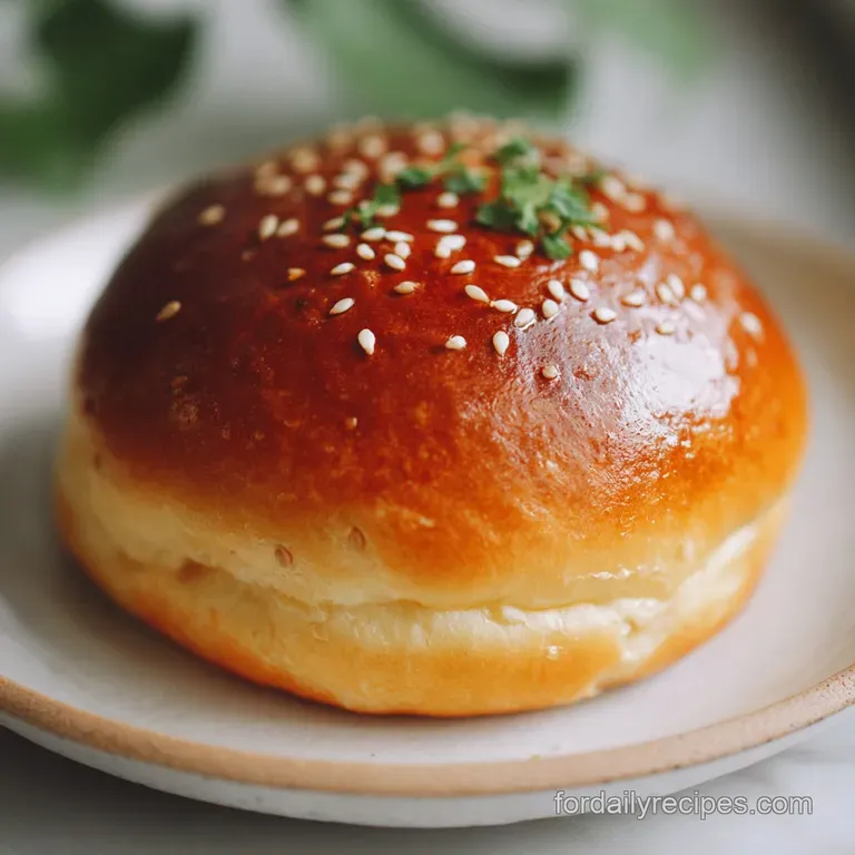 A toasted burger bun cut in half reveals an airy, slightly chewy crumb, ready for fillings, next to a rustic starter.