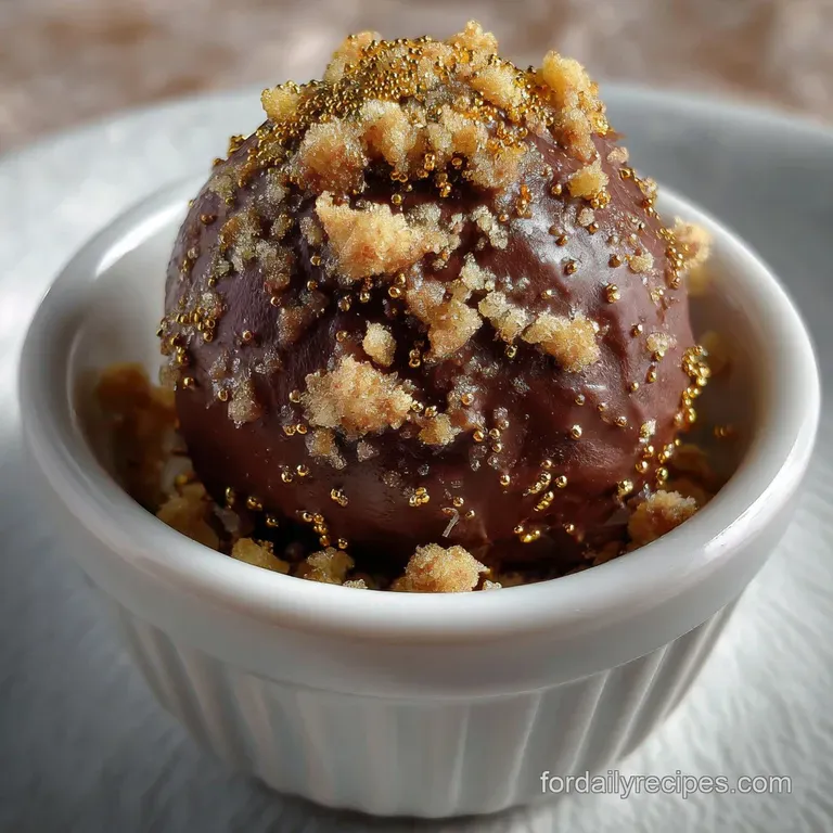 24 MustTry New Years Eve Dessert: Effervescent Chocolate Truffles