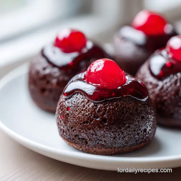 Cherry Brownie Bombs: Decadent and Fudgy