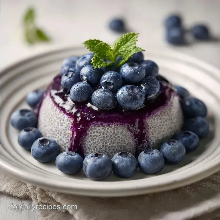 Creamy Blueberry Chia Seed Pudding