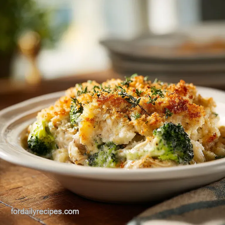 Chicken Broccoli Rice Casserole: Heritage Baked