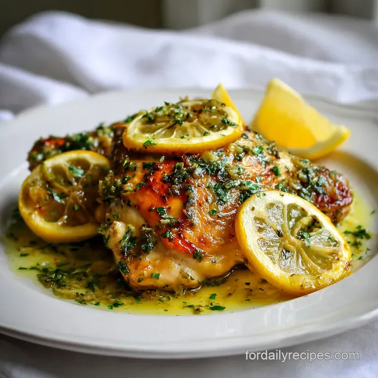 Pan-Seared Chicken with Lemon Garlic