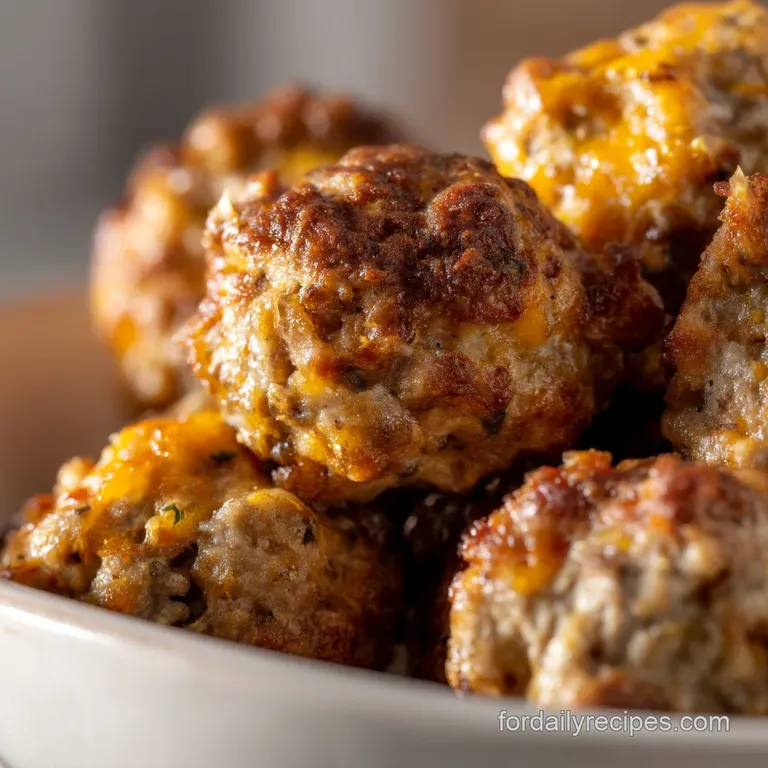 Sausage Balls: Classic Cheesy Appetiser Recipe