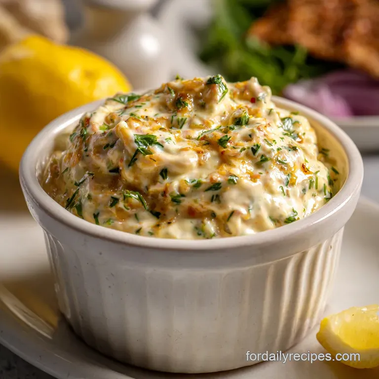 Classic R&eacute;moulade Sauce: Zesty French Flavor Bomb presentation