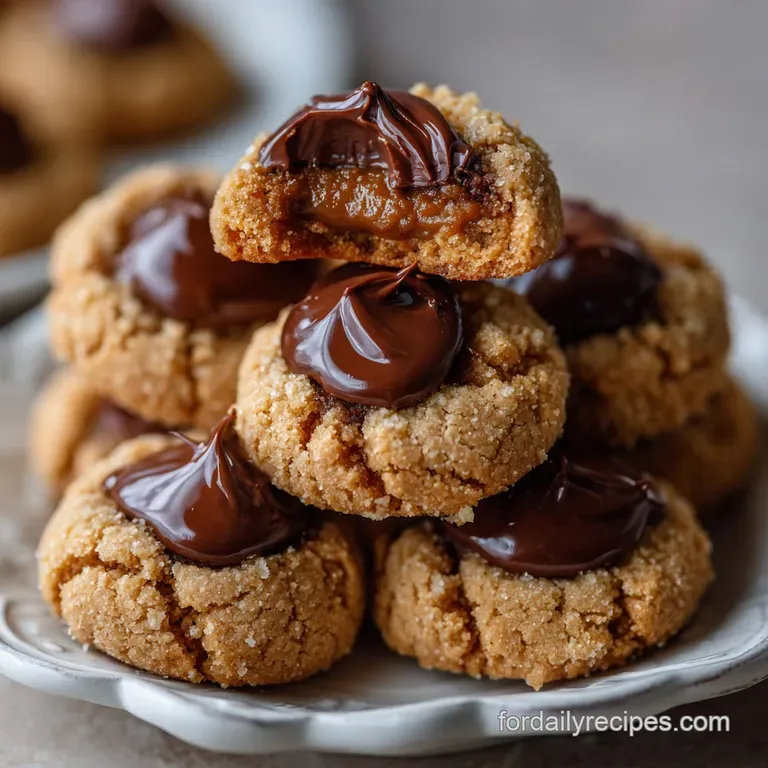 Peanut Butter Blossom Cookies: Chewy Crumbly and Chocolatey presentation