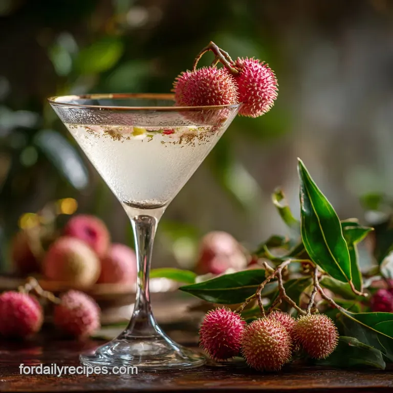 Lychee Martini: the Imperial Recipe for a Crisp and Elegant 5-Minute Cocktail presentation