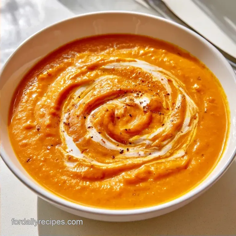 Coconut Curry Tomato Soup with Ginger