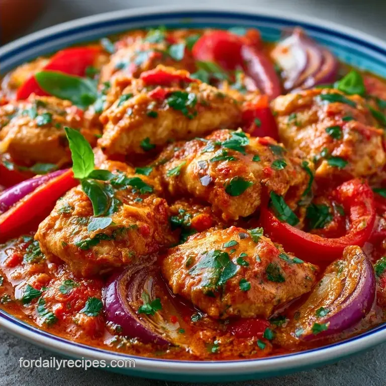 Coconut Red Curry Chicken with Tender Thighs