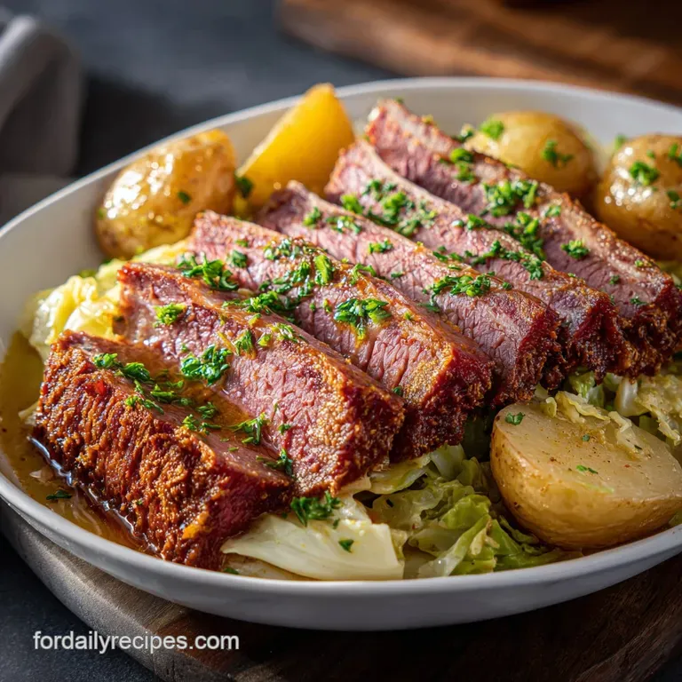 Corned Beef with Cabbage and Potatoes