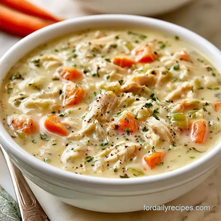 Creamy Rotisserie Chicken Soup in 40 Minutes