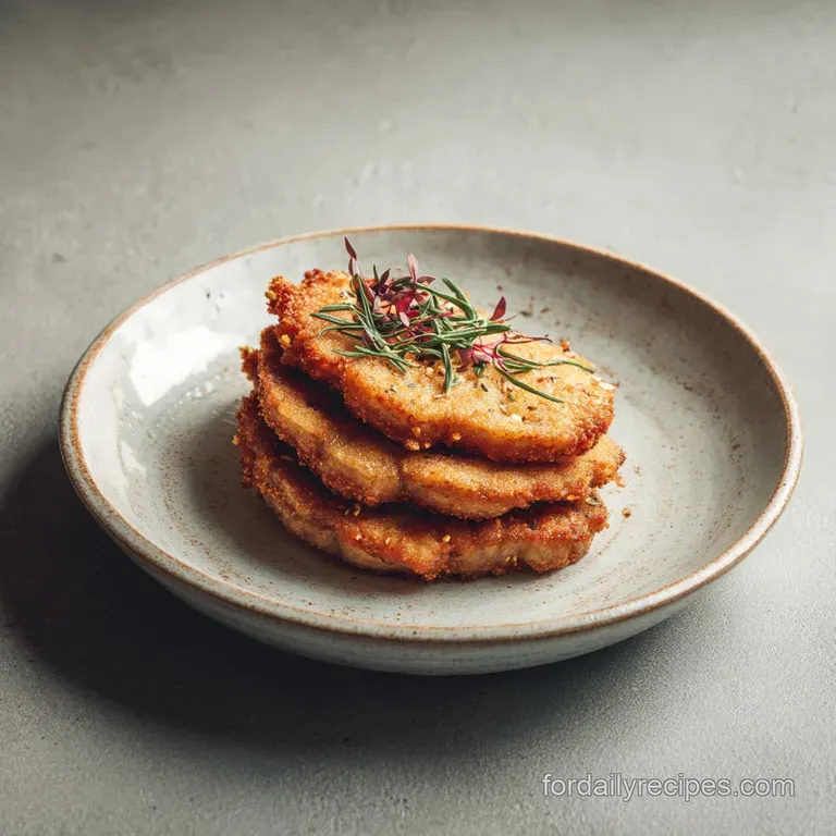 Pork Cutlet: Crispy Golden Pan-Fried Perfection presentation