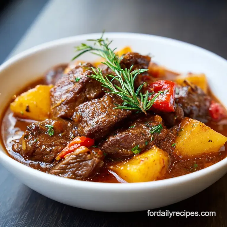 Crock Pot Recipe with Beef Stew