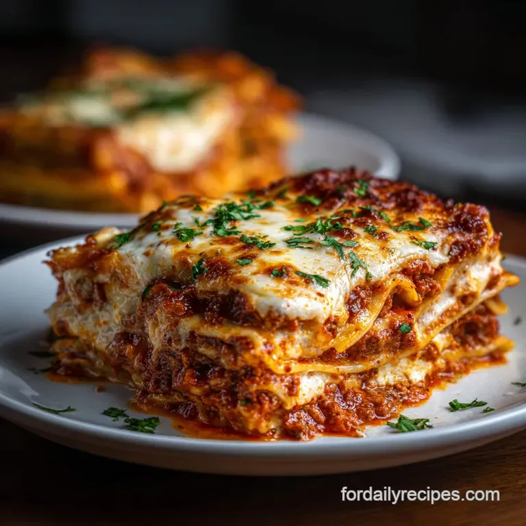 Crockpot Lasagna: Hearty and Gooey