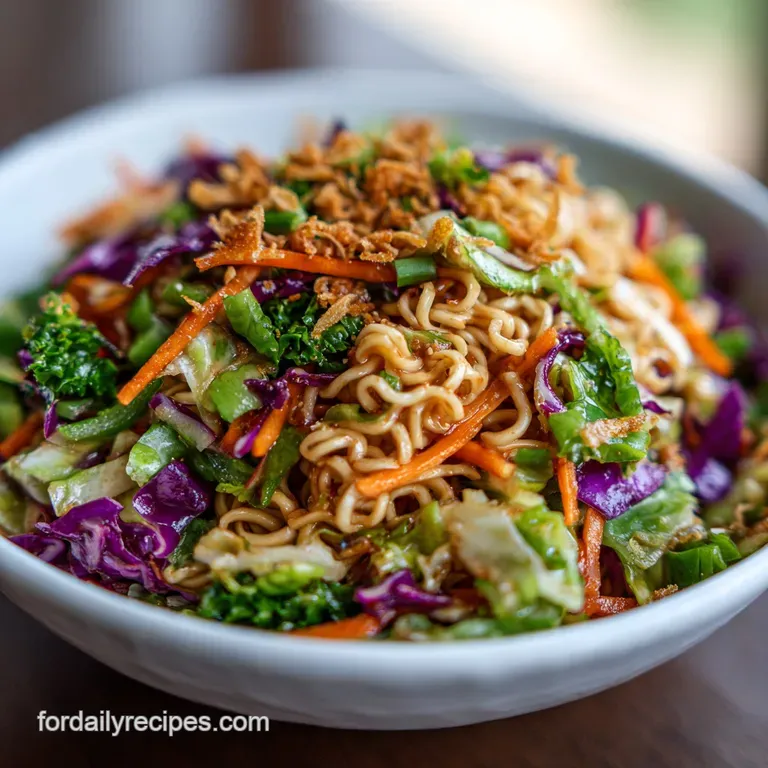 Ramen Noodle Salad Recipe: Shatter Crisp Noodles