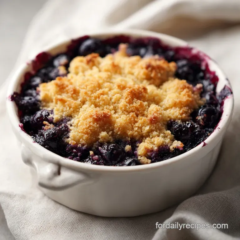 Blueberry Dump Cake: Jammy and Golden