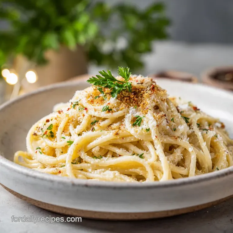 Easy Garlic Parmesan Pasta Recipe