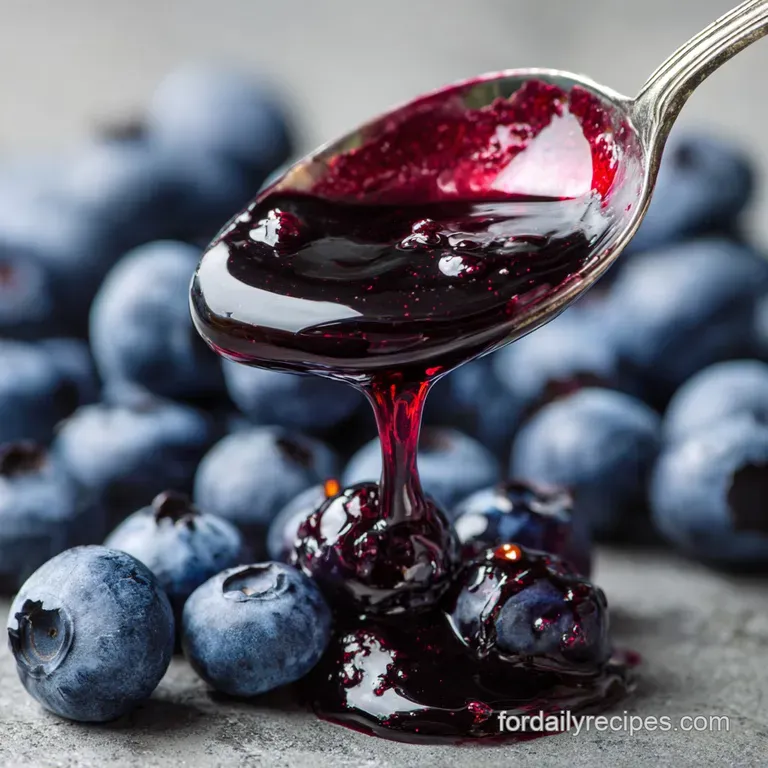 Blueberry Syrup: a Weekend Breakfast Essential presentation