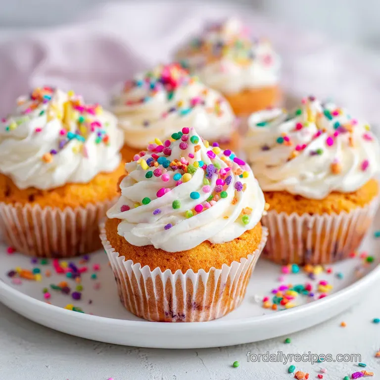 Easy Homemade Funfetti Cupcakes: Moist and Tender