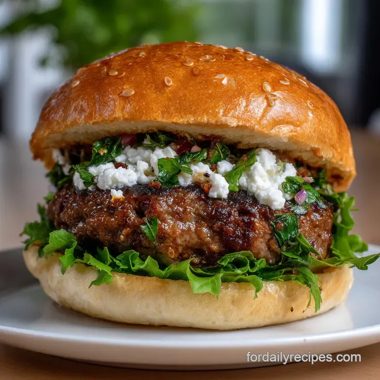 Mediterranean Lamb Burger Lamb Burger Recipe Easy: Juicy Fresh