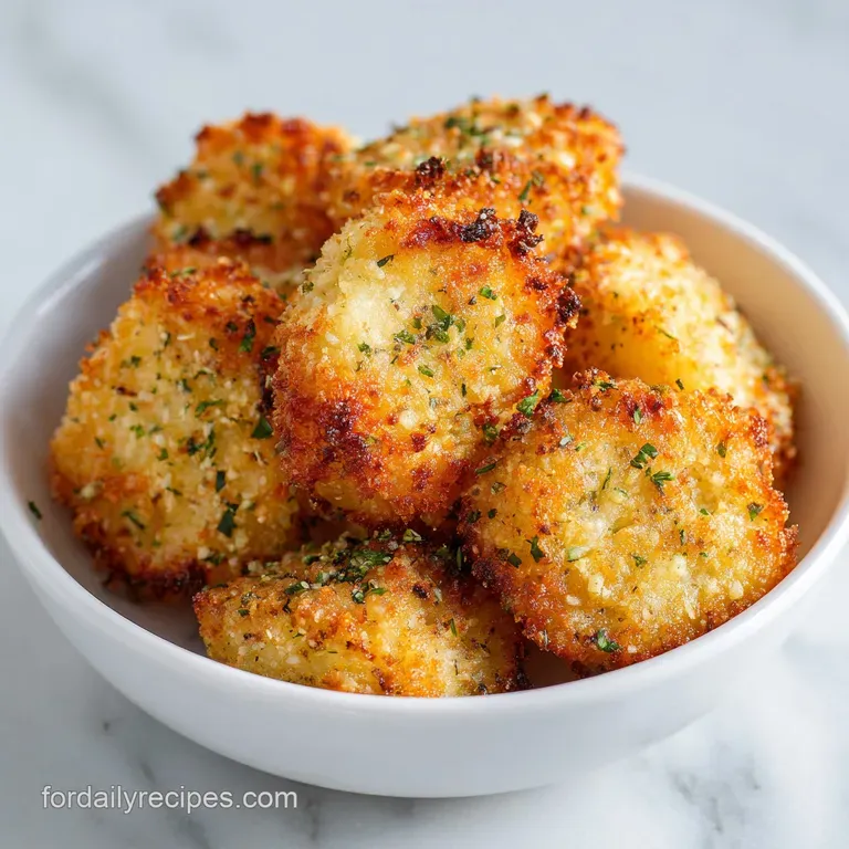 Easy Parmesan Bread Bites: Golden and Garlicky