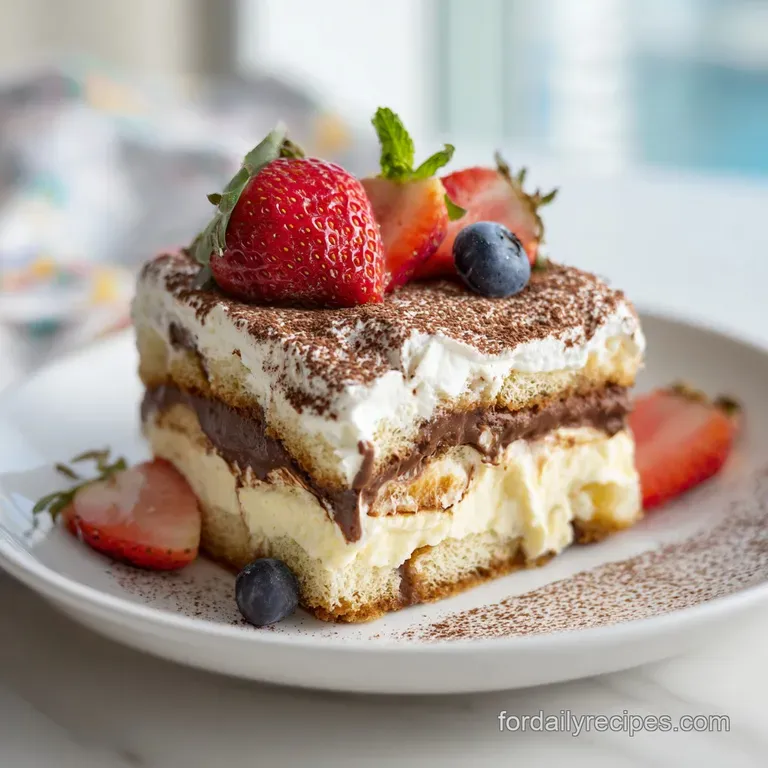 Easy Tiramisu Poke Cake: Creamy and Silky