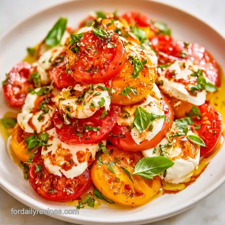 Fresh Heirloom Caprese Salad