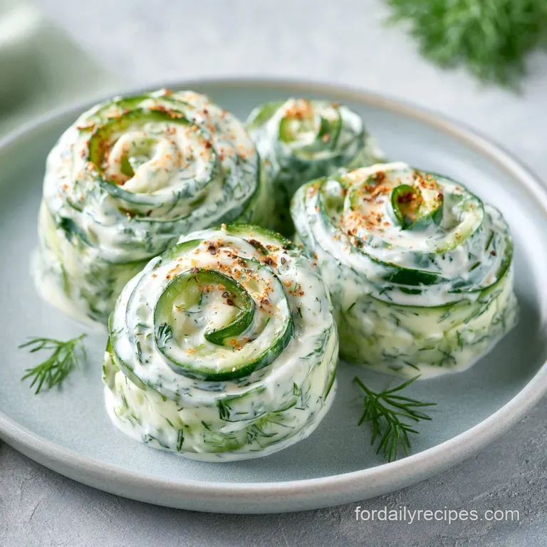 Neat rows of green vegetable spirals arranged on a slate board with sprigs of fresh dill and a light lemon wedge.