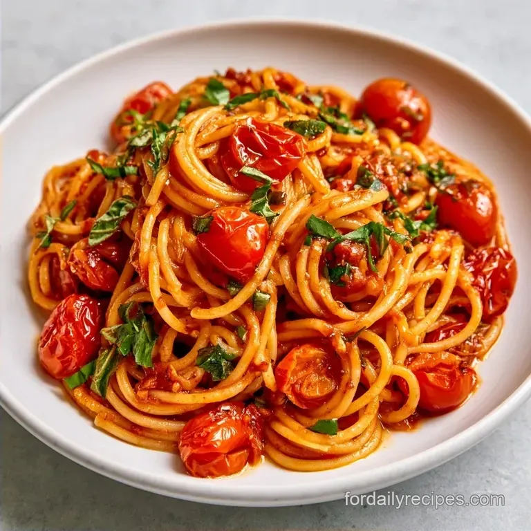 Fresh Tomato Basil Pasta in 25 Minutes