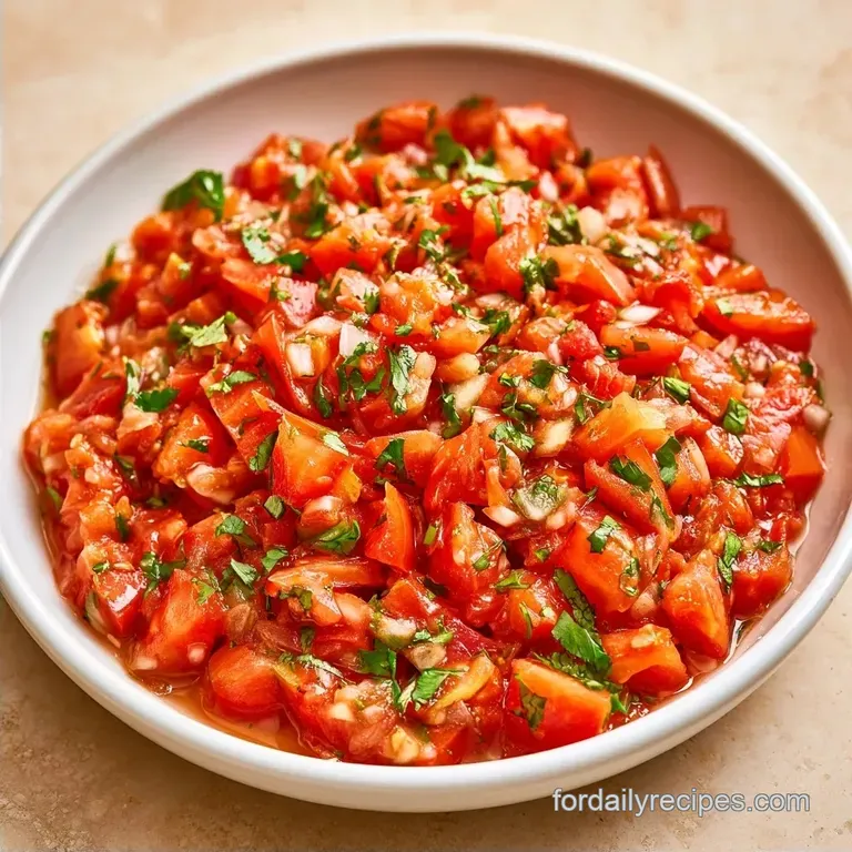 Fresh Tomato Salsa: Chunky and Zesty