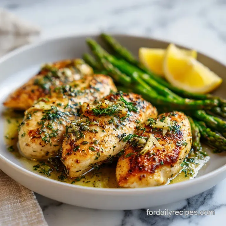 Chicken Breast Recipe with Garlic and Herbs: Butter Basted