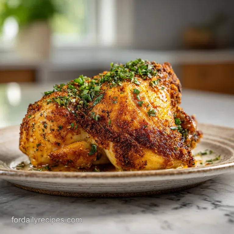 Chicken Recipe for Dinner with Garlic and Herbs