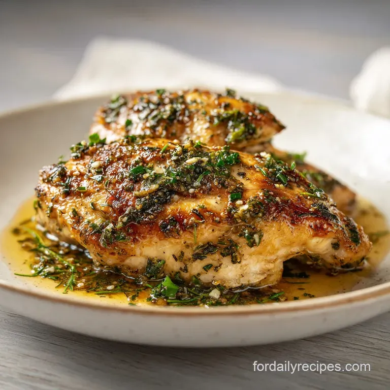 Easy Chicken Recipe with Garlic and Herbs: Pan-Seared
