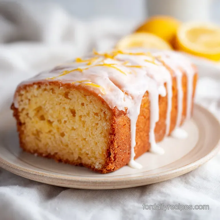 Glazed Lemon Loaf: Silky and Tender