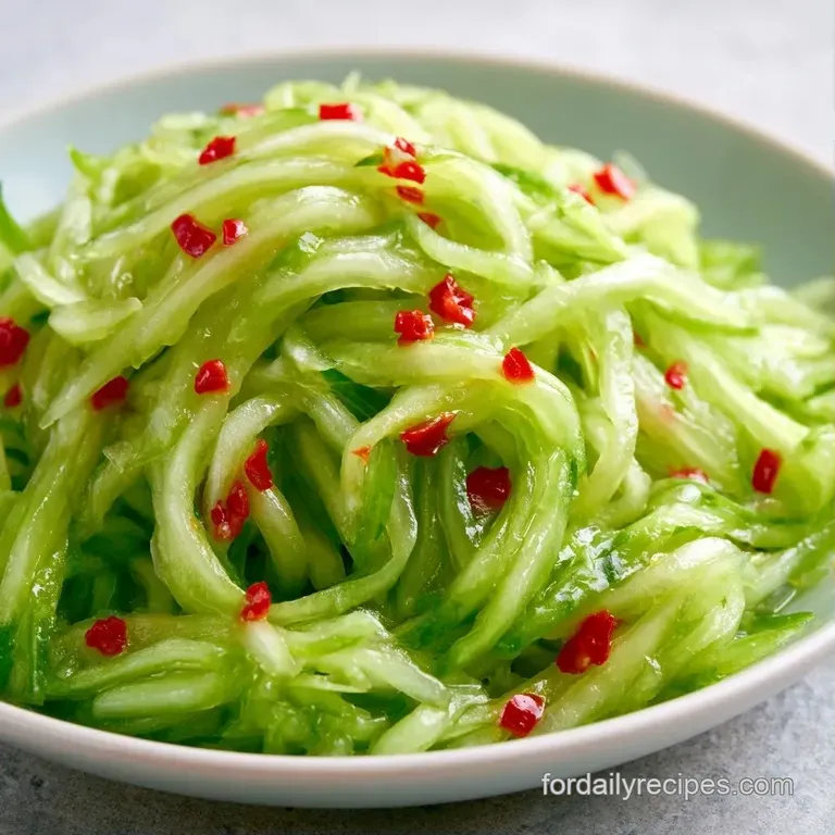 A heap of crisp, colorful shredded papaya and carrots in a modern bowl, accented by bright red chilies and lime slices.