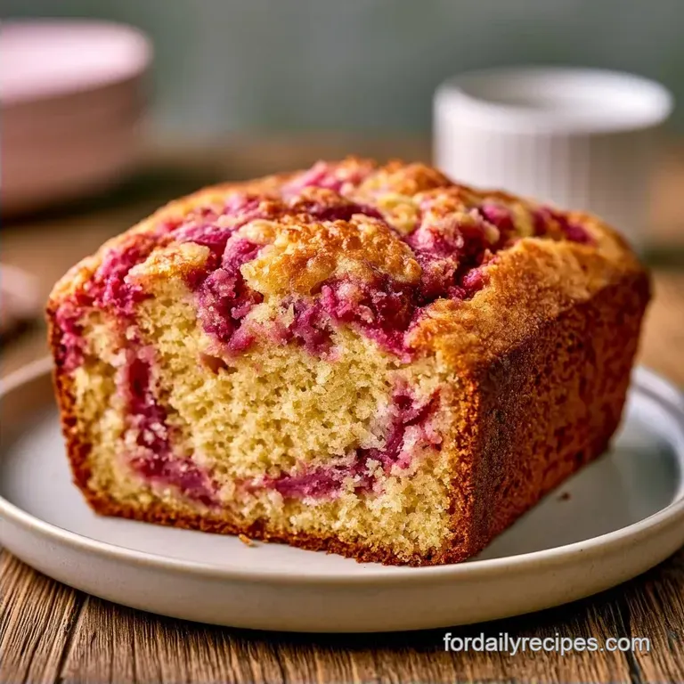Grandma Rhubarb Quick Bread: Tangy and Moist