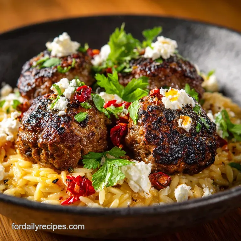 Ground Lamb Recipes: Proper Greek Feta Keftedes and Lemon-Oregano Orzo