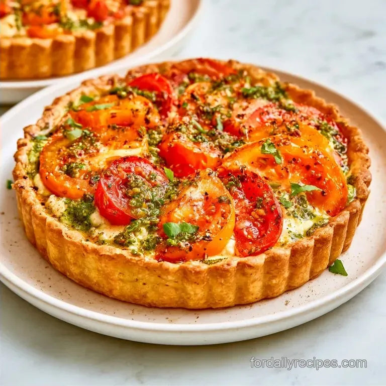 Heirloom Tomato Tart with Ricotta
