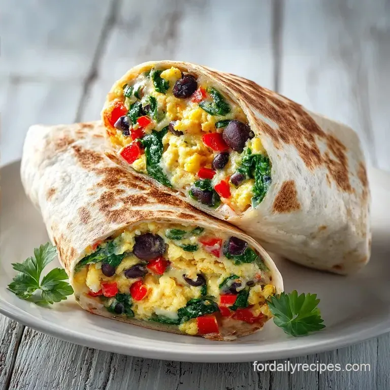 High Fiber Breakfast Burrito: Plant-Forward and Filling