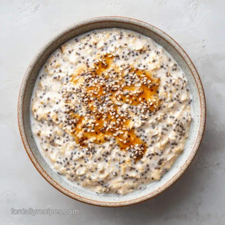 High Fiber Overnight Oats: Silky and Filling