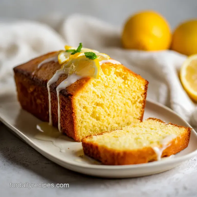 Lemon Ricotta Poundcake: Tender and Moist