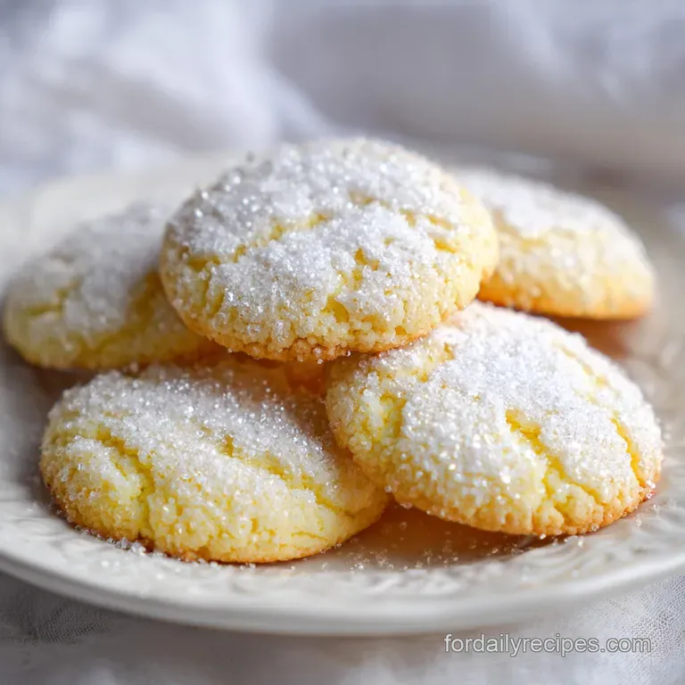 Lemon Sugar Cookies: Zesty and Golden
