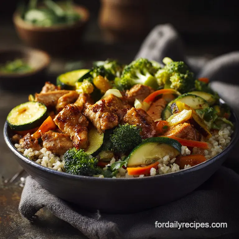 Natural Zepbound Recipe: Greek God Spiced Lamb Satiety Bowl presentation