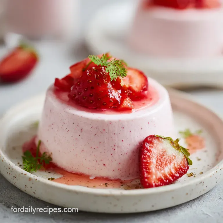 No-Bake Pretty in Pink Strawberry Lush