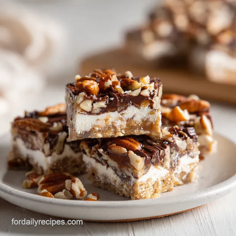 No Bake Turtle Dream Bars: Silky and Decadent