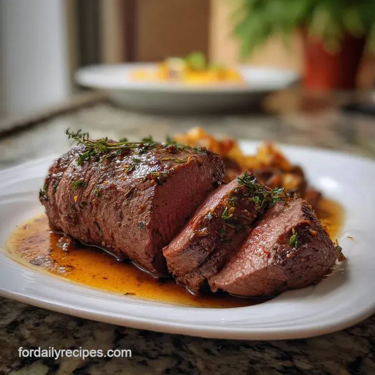 Elegant plate featuring a swirl of velvety sauce, garnished with fresh herbs and a drizzle of olive oil, showcasing a refi...