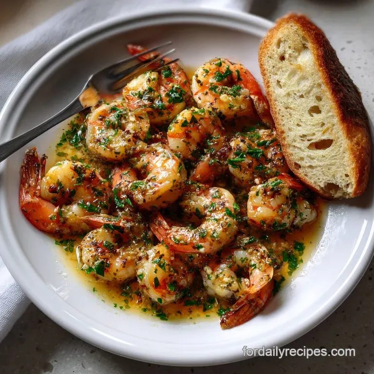 New Years Eve Easy Dinner Idea with Garlic Shrimp