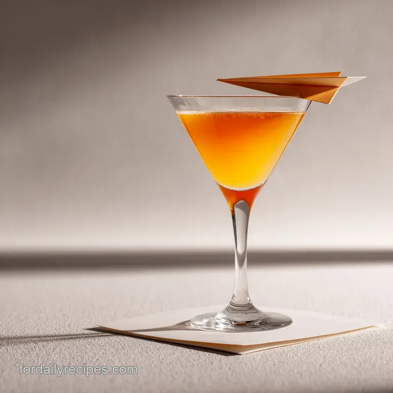 Paper Plane Cocktail: Equal Parts Modern Classic presentation