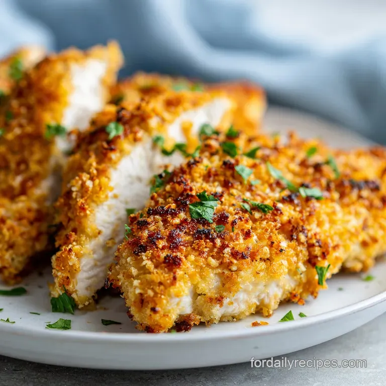 Parmesan Crusted Chicken: Juicy & Golden