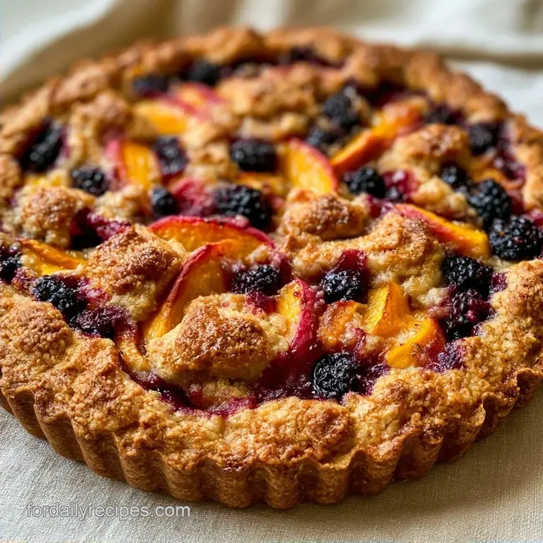 Southern Peach Blackberry Cobbler