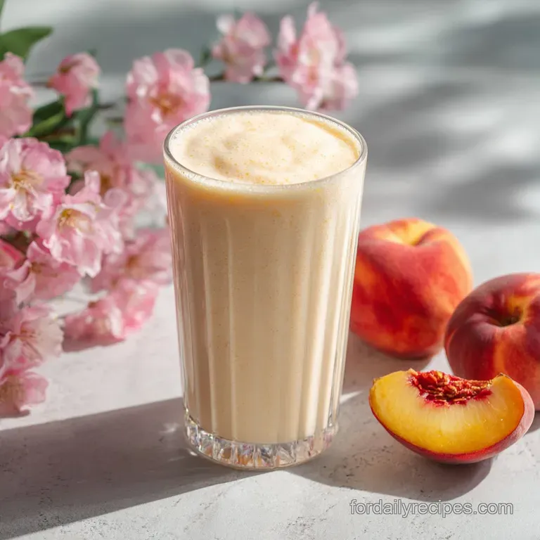 Peach Milkshake Recipe: Velvet Summer Treat